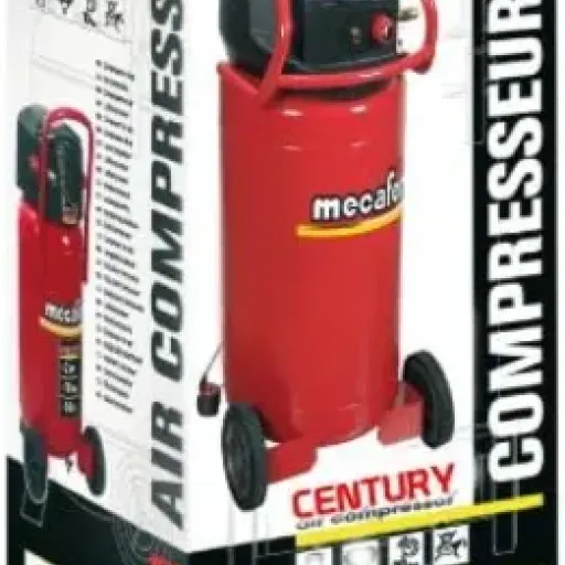 Test Mecafer 425100 Century 100L : le compresseur vertical qui prend moins de place mais fait du bruit