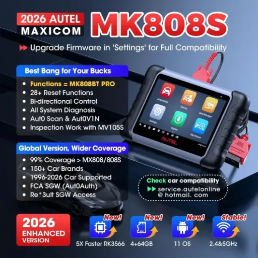 Test Autel MaxiCOM MK808S : la valise de diag qui fait (presque) tout sans ruiner ton garage