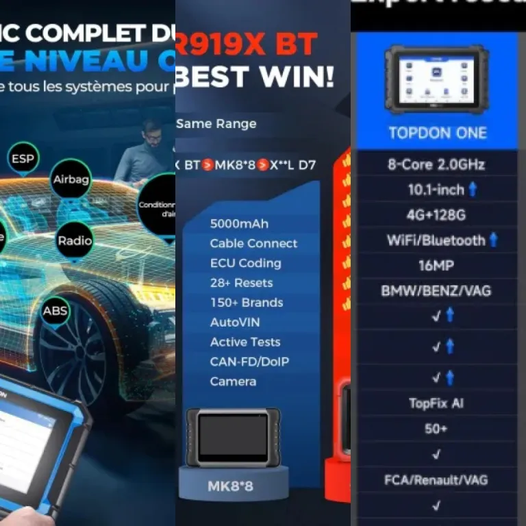 5 meilleurs valises diagnostic par marque - iCarsoft : notre comparatif (2026)