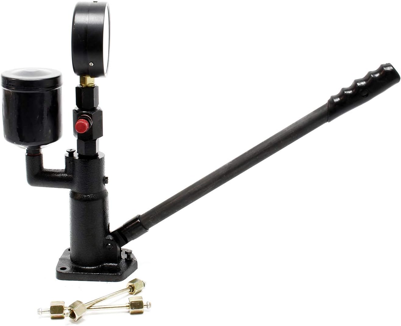 Testeur d‘injecteur de buse Diesel – 0-600 Bars – avec Manomètre et Levier à Main – Contrôle et Calibrage Réglage Étanchéité version standard