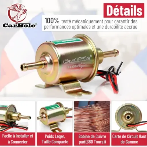 Test CarBole 12V HEP-02A : la petite pompe à carburant qui fait le job sans se ruiner
