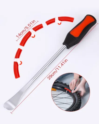 Outil Levier De Pneu, Demonte Pneu, Demonte Pneu Moto, 3 CuillèRes Outil Pneumatique Levier, avec 3 Jantes Protecteurs Roue Cuillères Changement Kit Accessoires pour Auto Moto Vél