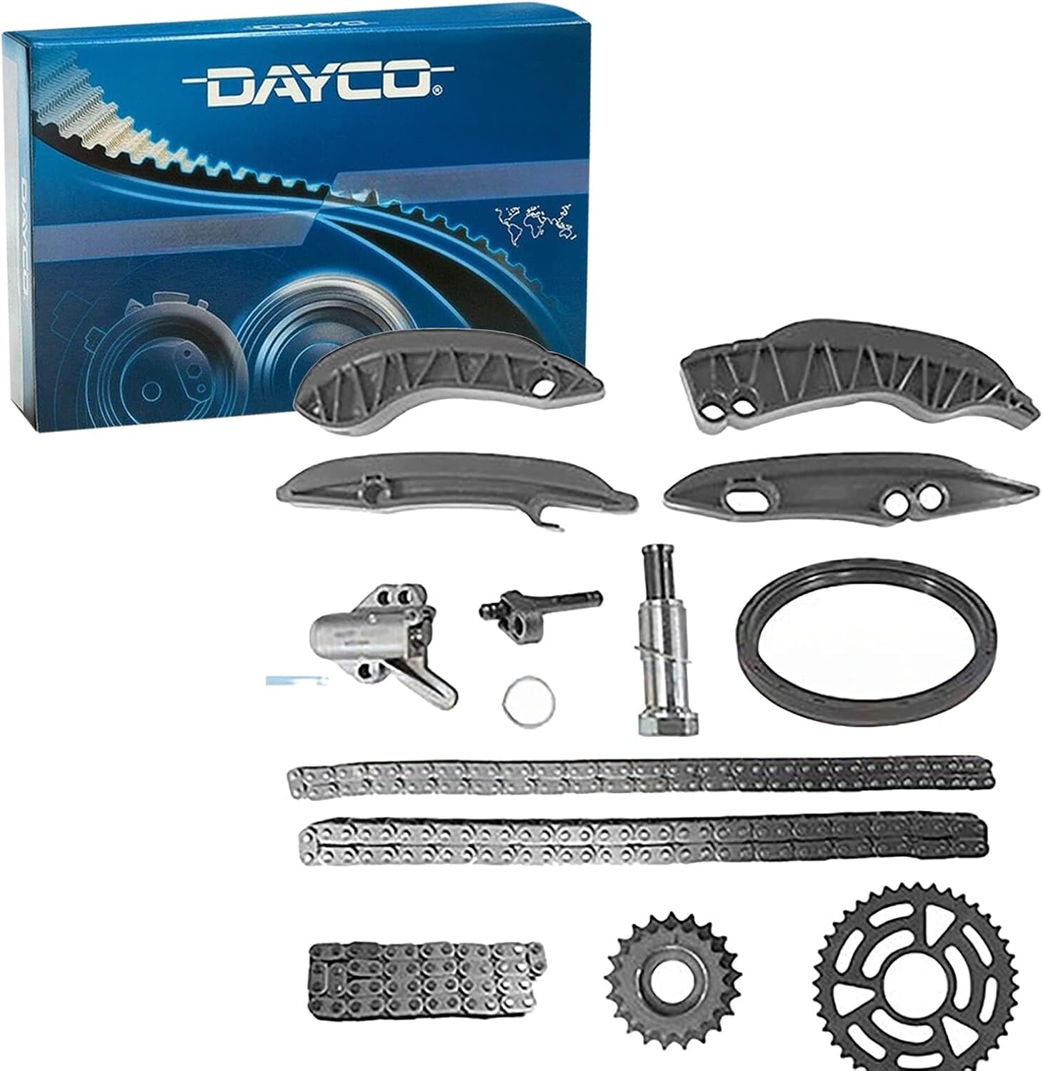 Dayco Jeu de chaînes de Distribution KTC1100 - Compatible avec: BMW 1, 1, 1, 1, 1 Cabriolet, 1 Coupe, 3, 3, 3 Cabriolet, 3 Coupe, 3 Gran Turismo, 3 Touring, 4 Cabriolet