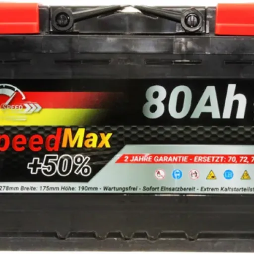 Test Batterie voiture SpeedMax 80Ah 750A 12v L3 : une batterie correcte qui mise surtout sur le prix