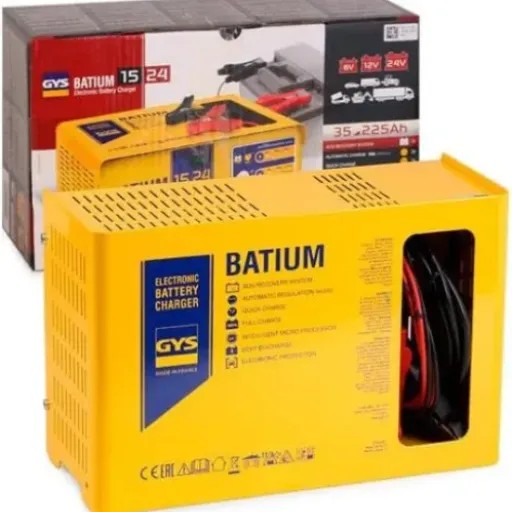 Test GYS Batium 15/24 (450W) : le chargeur costaud pour voitures, motos et camions