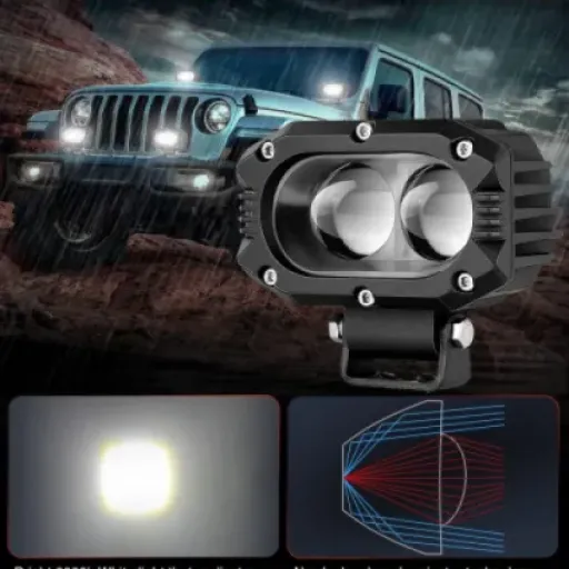Test BraveWAY Phares de Travail 4" 80W : petits spots LED qui envoient vraiment du lourd pour le prix